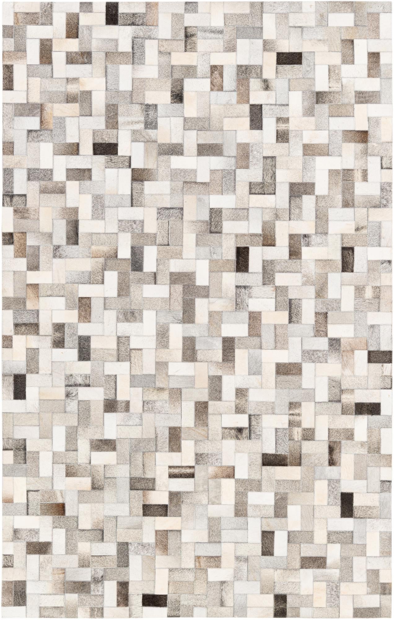 5' 1 x 8' Cowhide Stocks Rug