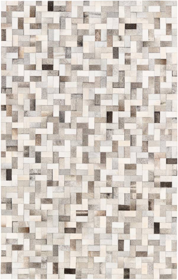 Detail image of 5' 1 x 8' Cowhide Stocks Rug