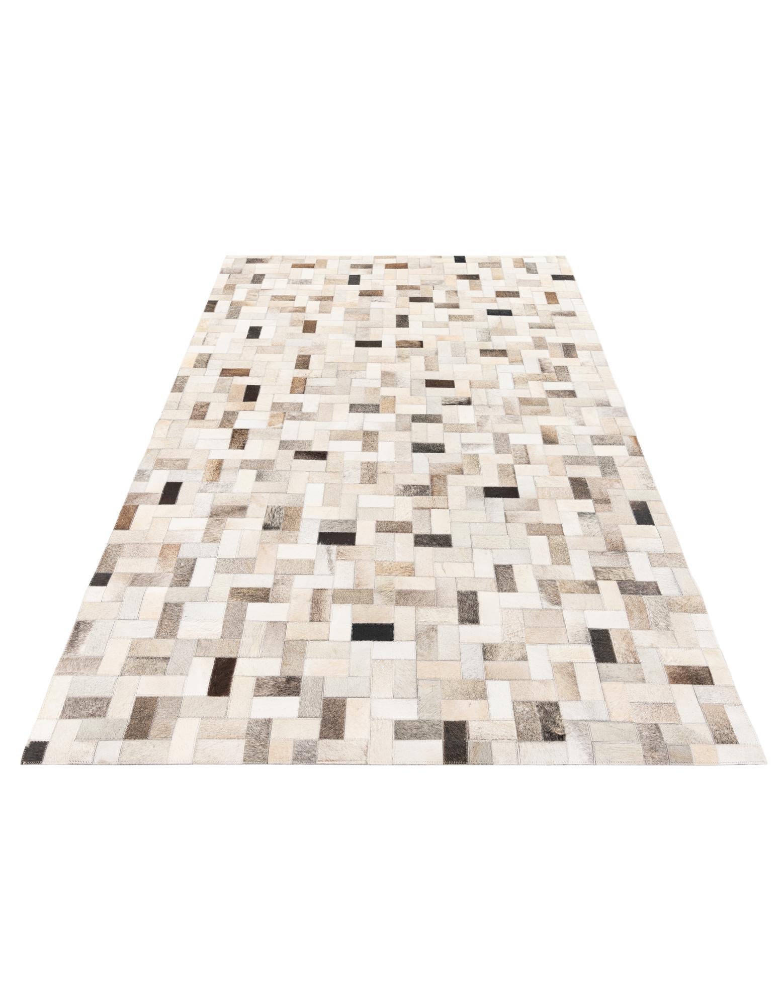 5' x 7' 10 Cowhide Stocks Rug
