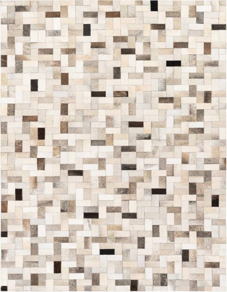Detail image of 5' x 7' 10 Cowhide Stocks Rug