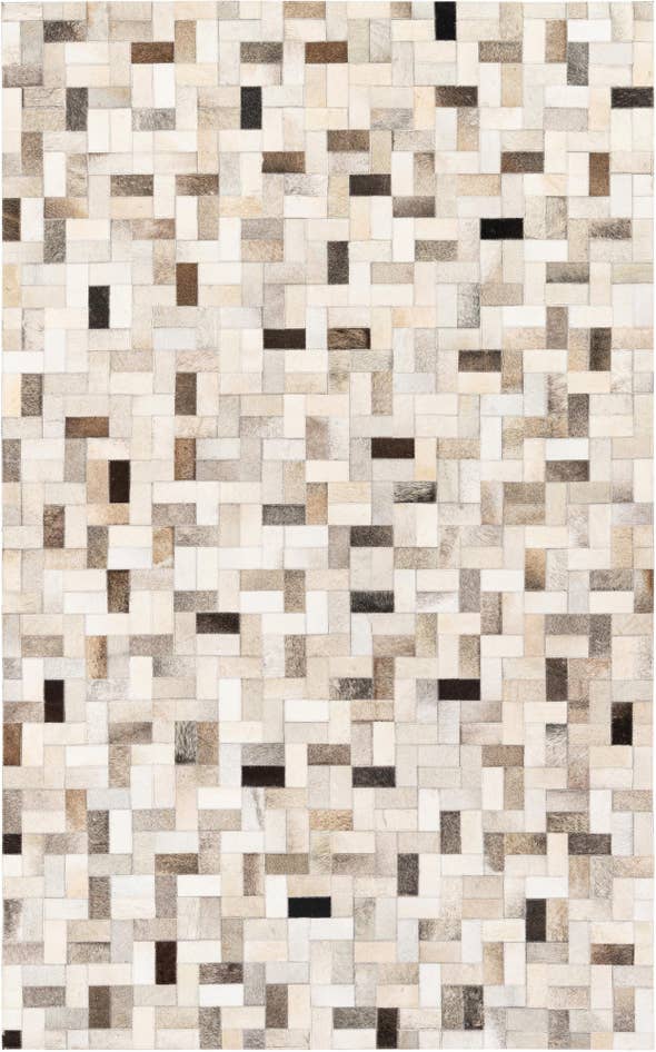 Detail image of 5' x 7' 10 Cowhide Stocks Rug