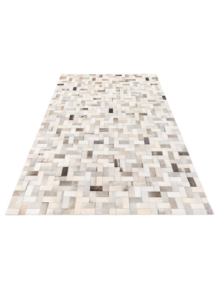 Detail image of 5' 1 x 8' Cowhide Stocks Rug
