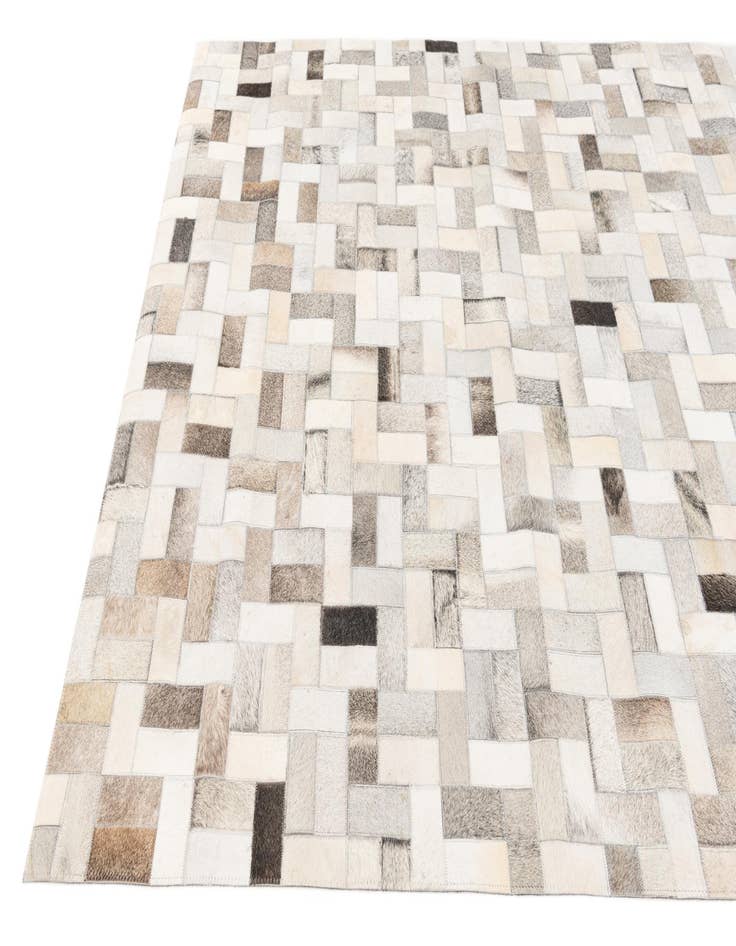 Detail image of 5' 1 x 8' Cowhide Stocks Rug