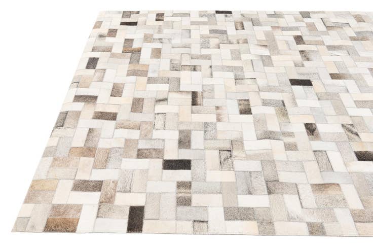 Detail image of 5' 1 x 8' Cowhide Stocks Rug