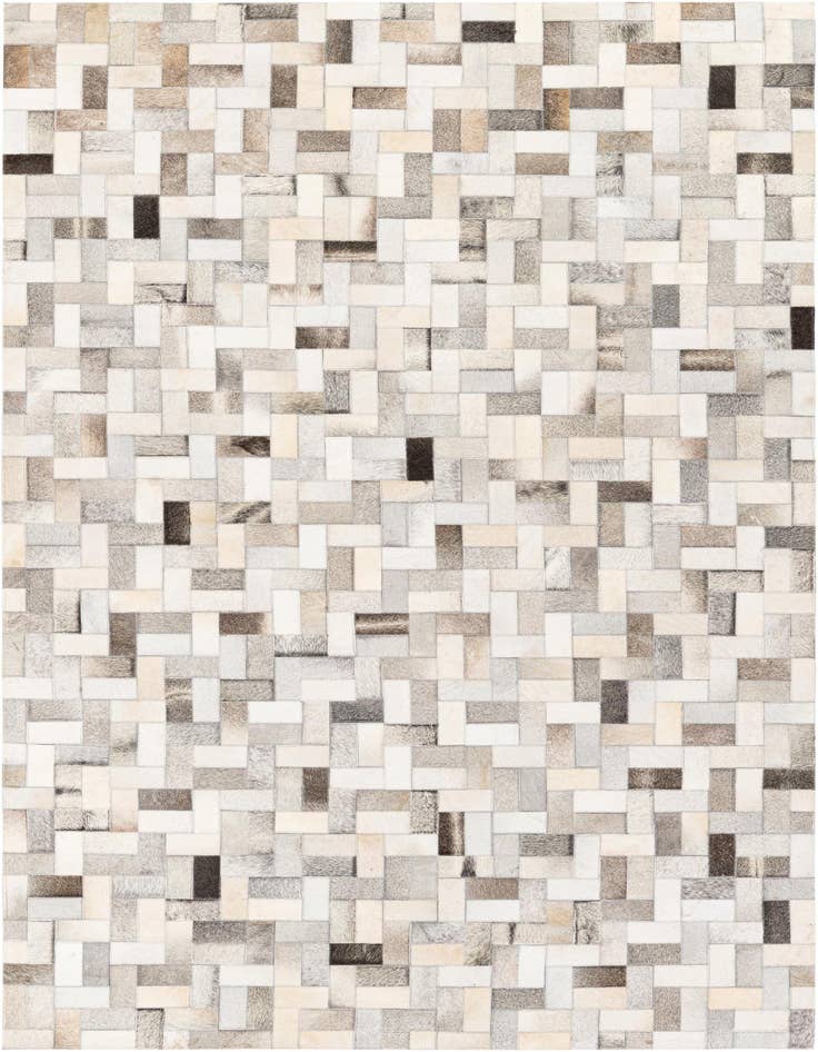 Detail image of 5' 1 x 8' Cowhide Stocks Rug
