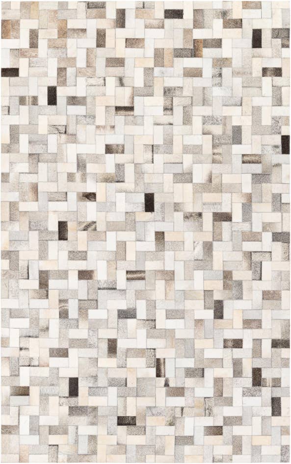 Detail image of 5' 1 x 8' Cowhide Stocks Rug