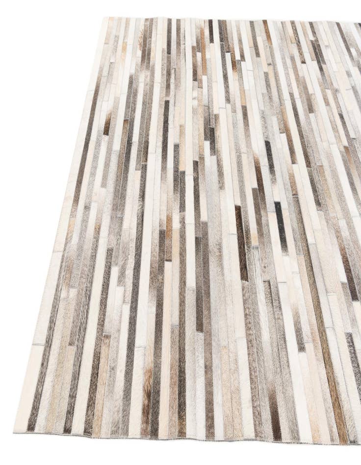 Detail image of 5' 1 x 8' Cowhide Stocks Rug