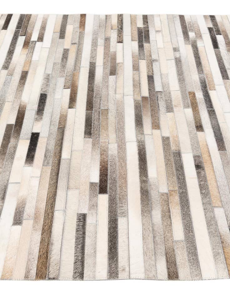 Detail image of 5' 1 x 8' Cowhide Stocks Rug