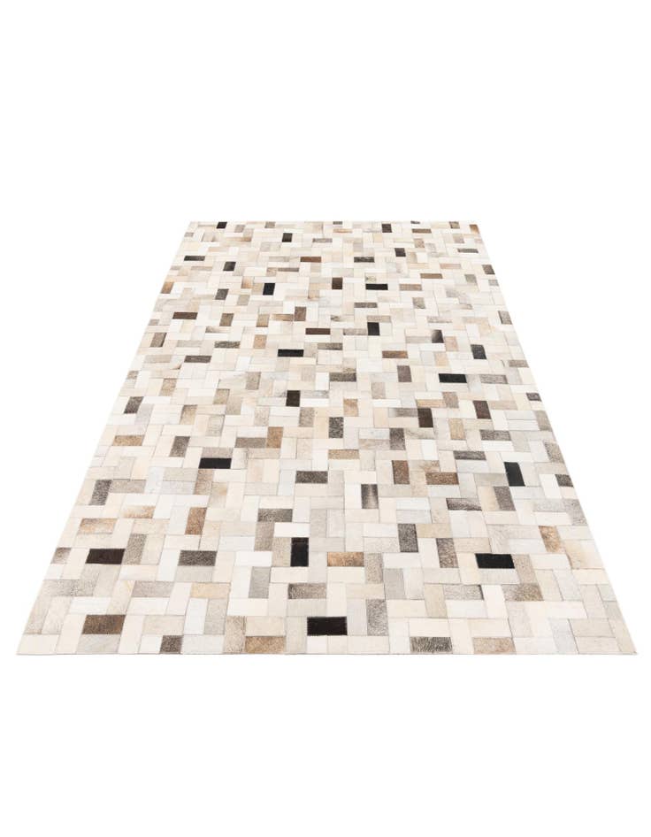 Detail image of 5' x 7' 11 Cowhide Stocks Rug