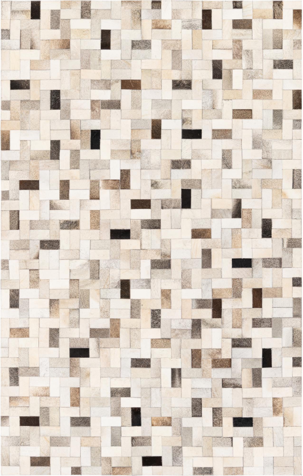 5' x 7' 11 Cowhide Stocks Rug