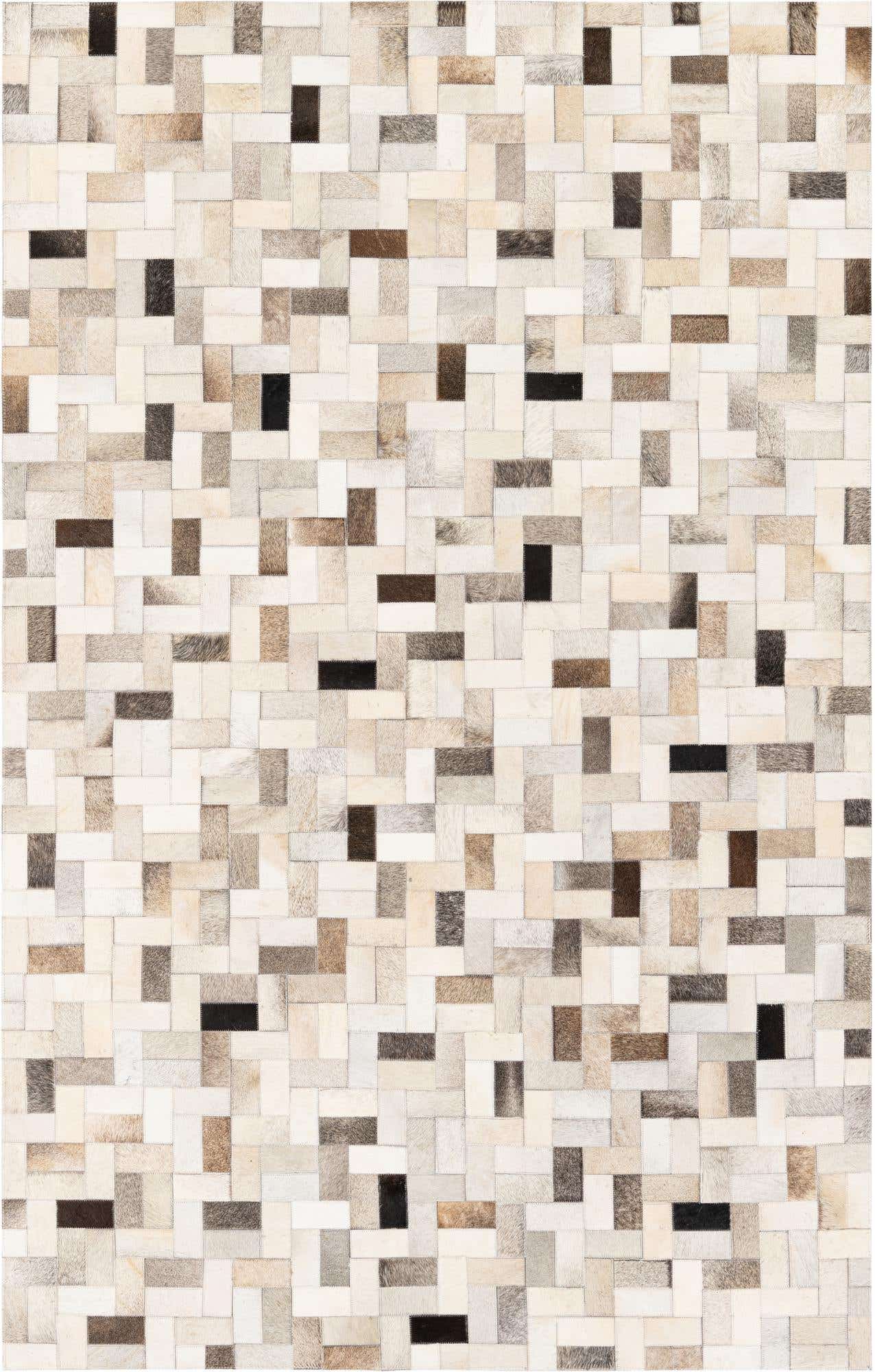 5' x 7' 11 Cowhide Stocks Rug