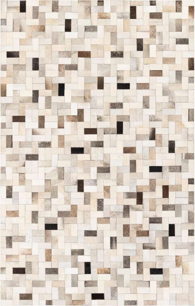5' x 7' 11 Cowhide Stocks Rug