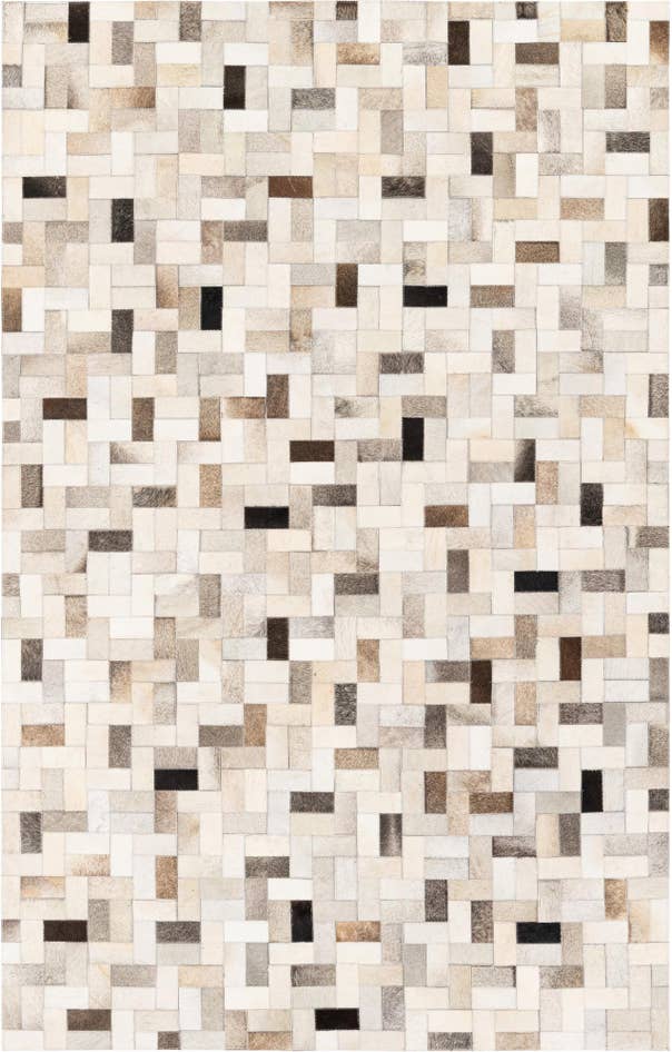 Detail image of 5' x 7' 11 Cowhide Stocks Rug