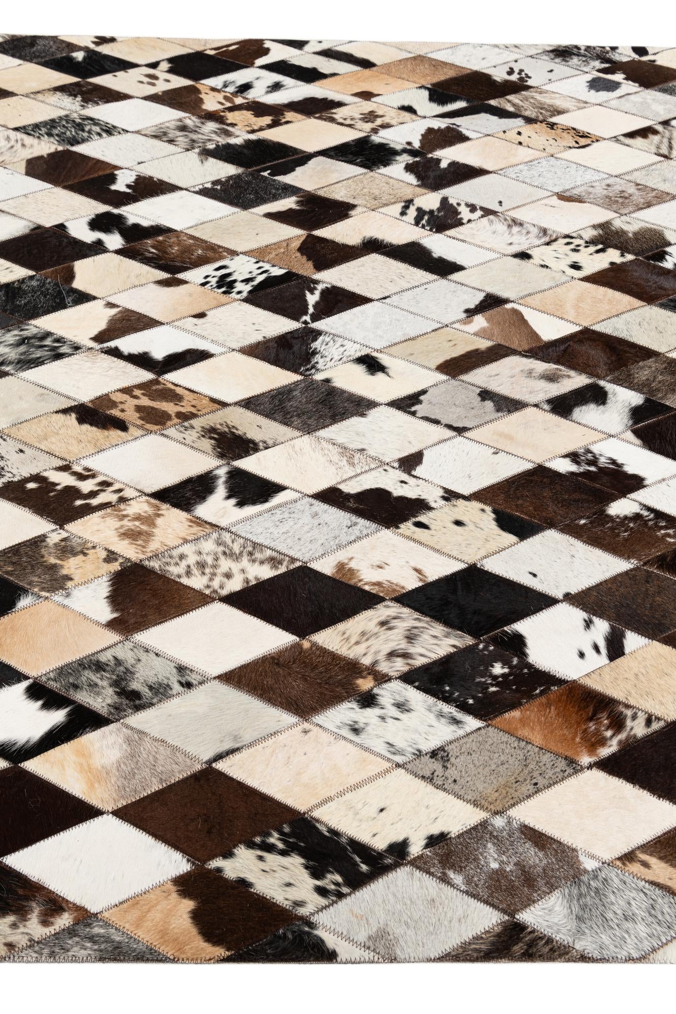 5' x 8' Cowhide Stocks Rug