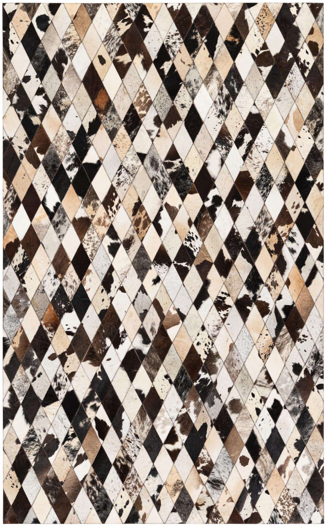 5' x 8' Cowhide Stocks Rug