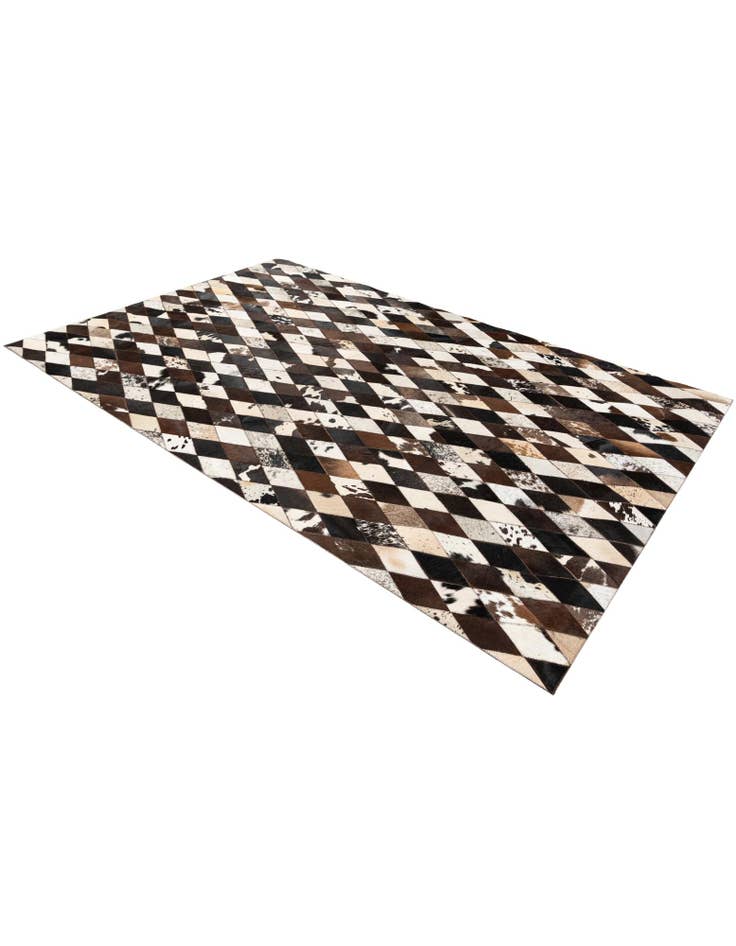 Detail image of 5' 2 x 8' Cowhide Stocks Rug