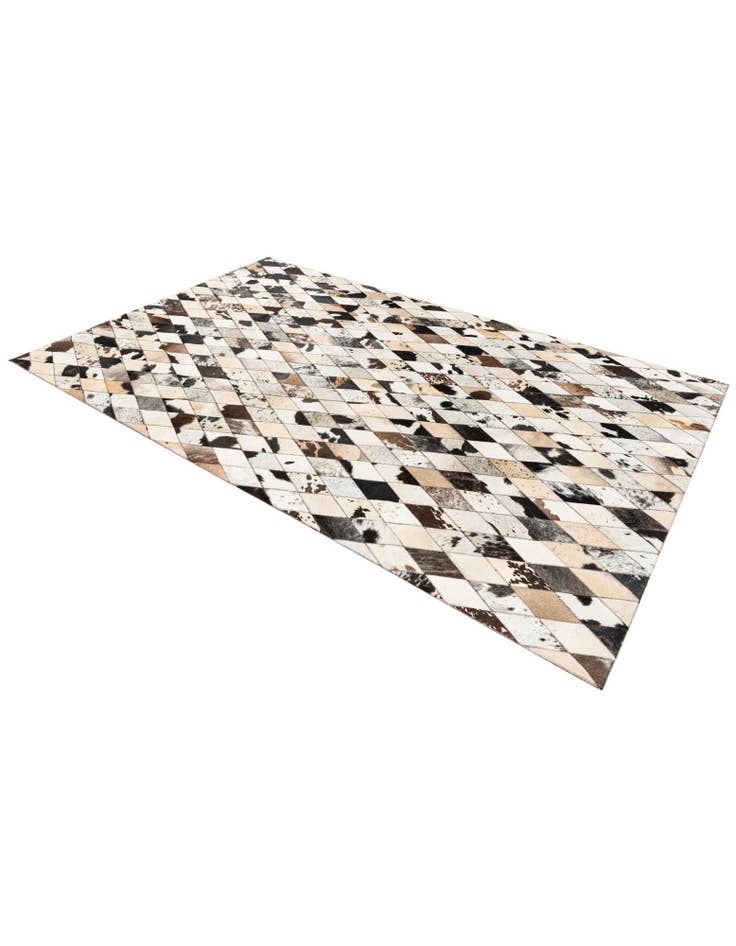 Detail image of 5' x 8' Cowhide Stocks Rug