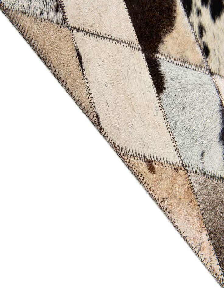 Detail image of 5' x 8' Cowhide Stocks Rug