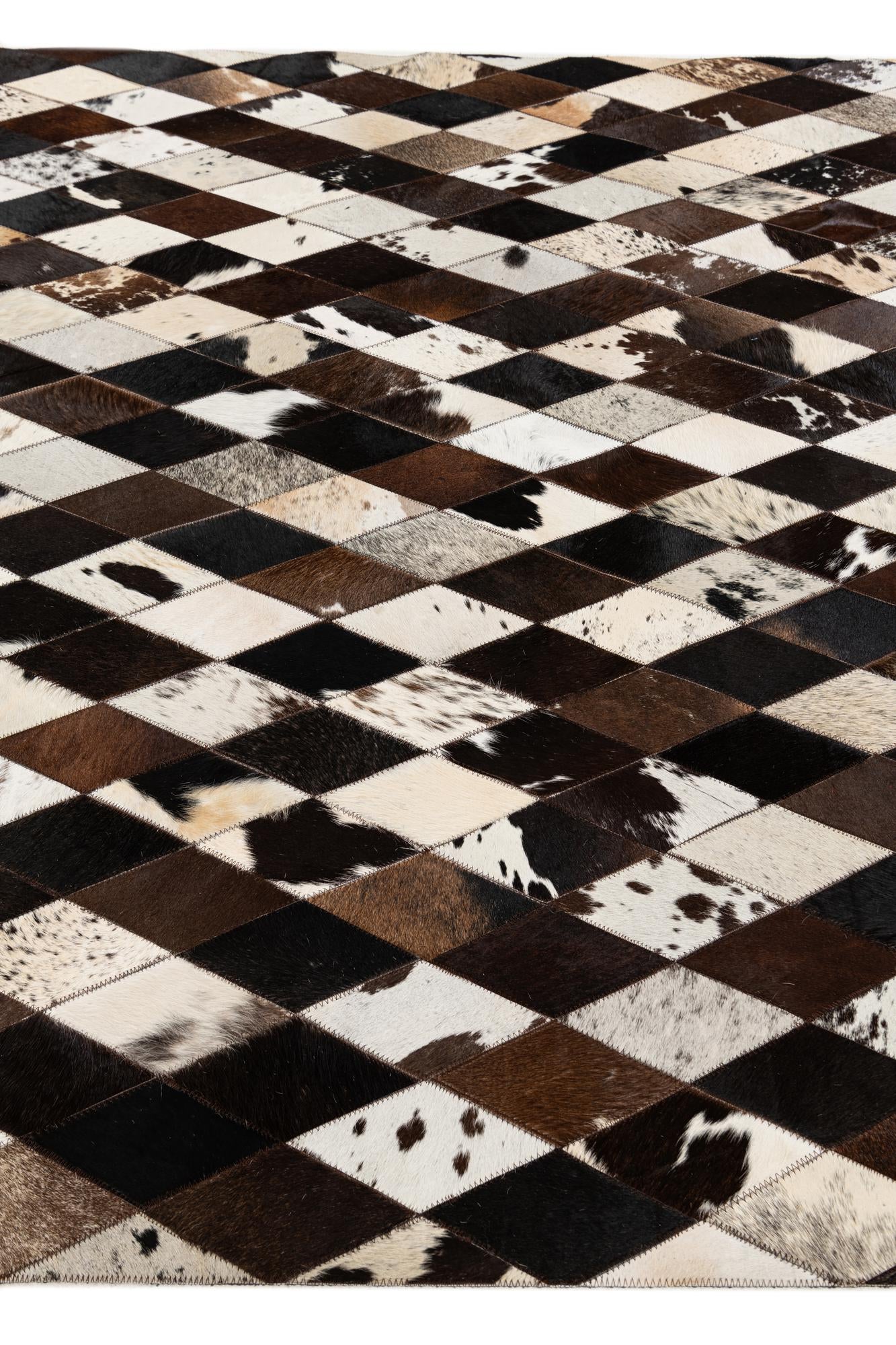 5' 2 x 8' 1 Cowhide Stocks Rug