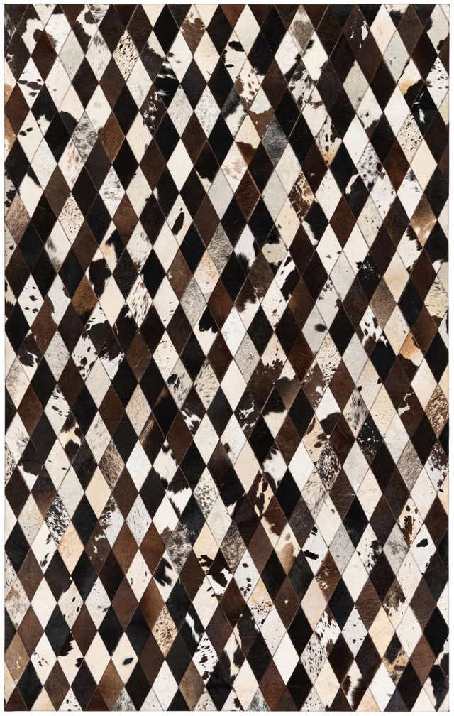5' 2 x 8' 1 Cowhide Stocks Rug