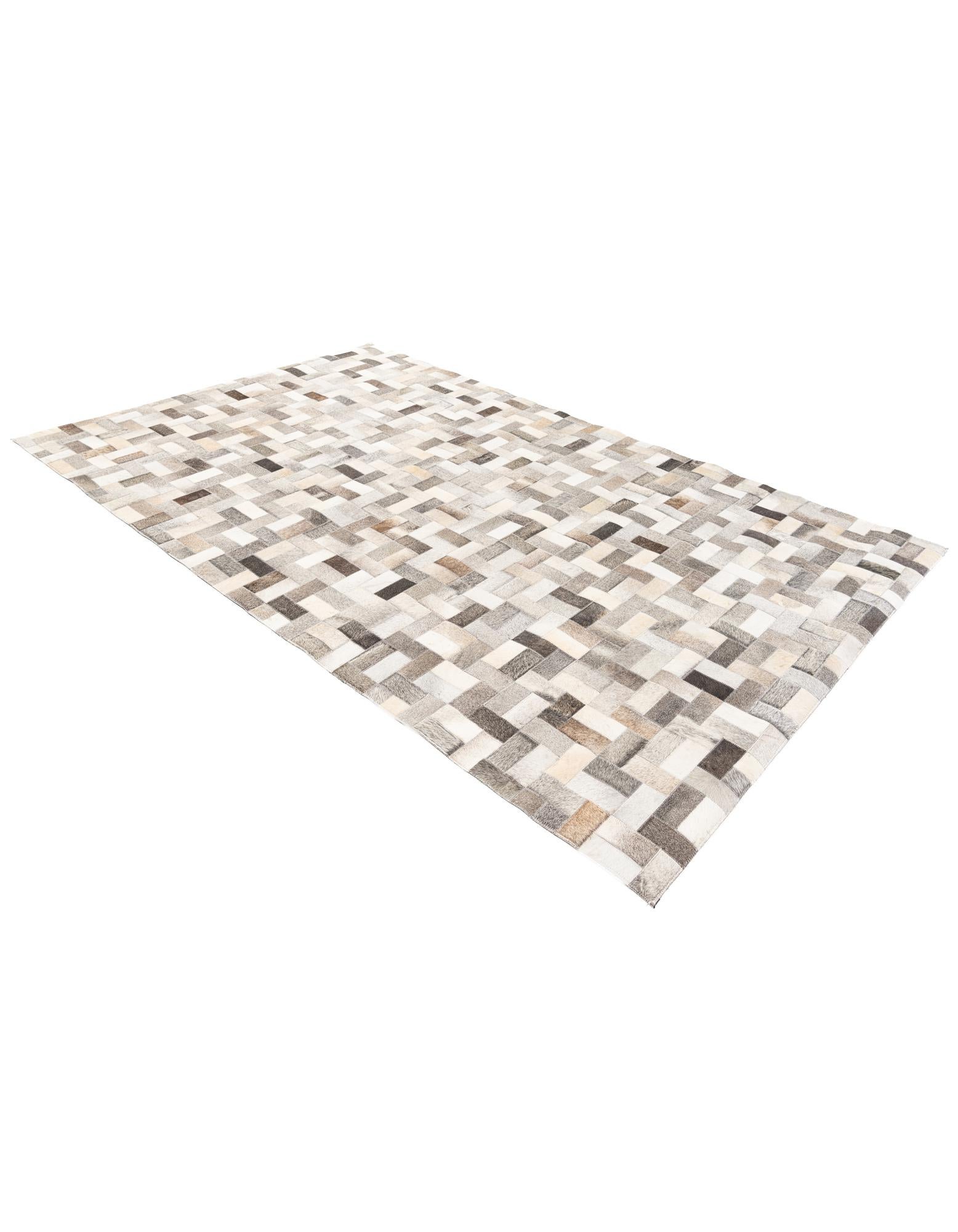 5' 1 x 8' Cowhide Stocks Rug