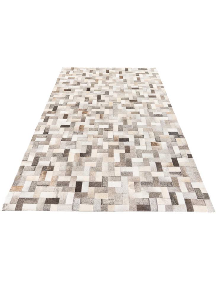 Detail image of 5' 1 x 8' Cowhide Stocks Rug