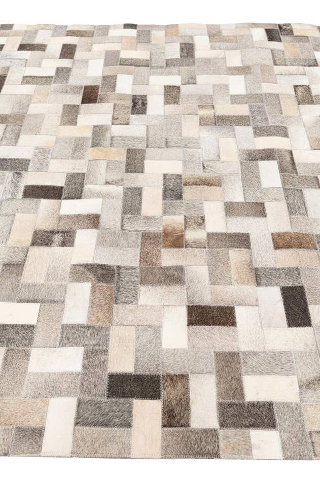 Detail image of 5' 1 x 8' Cowhide Stocks Rug