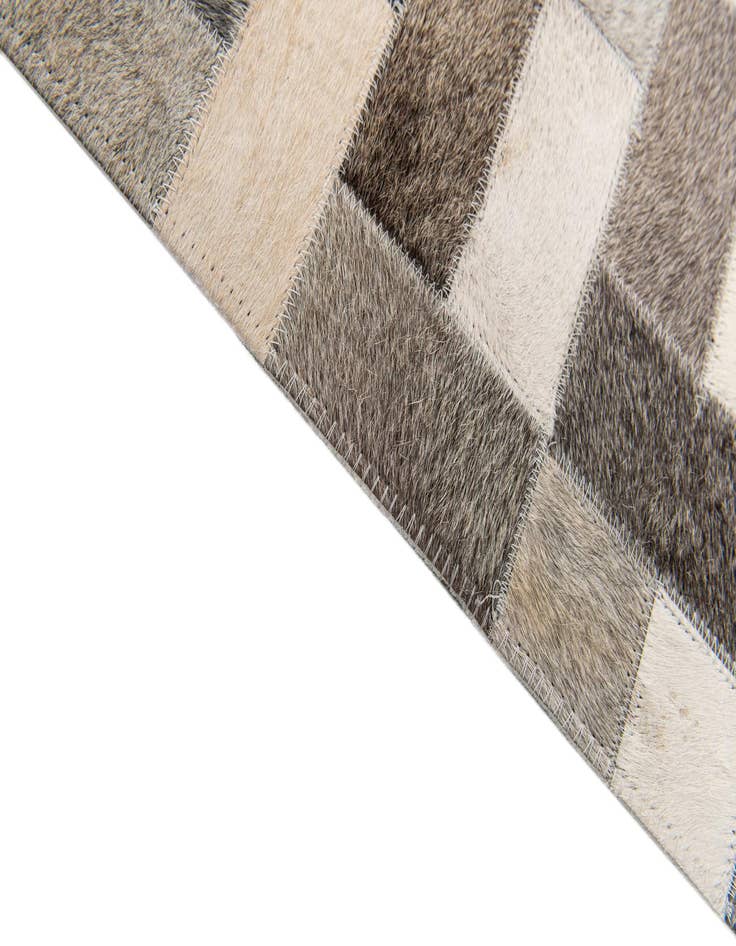 Detail image of 5' 1 x 8' Cowhide Stocks Rug