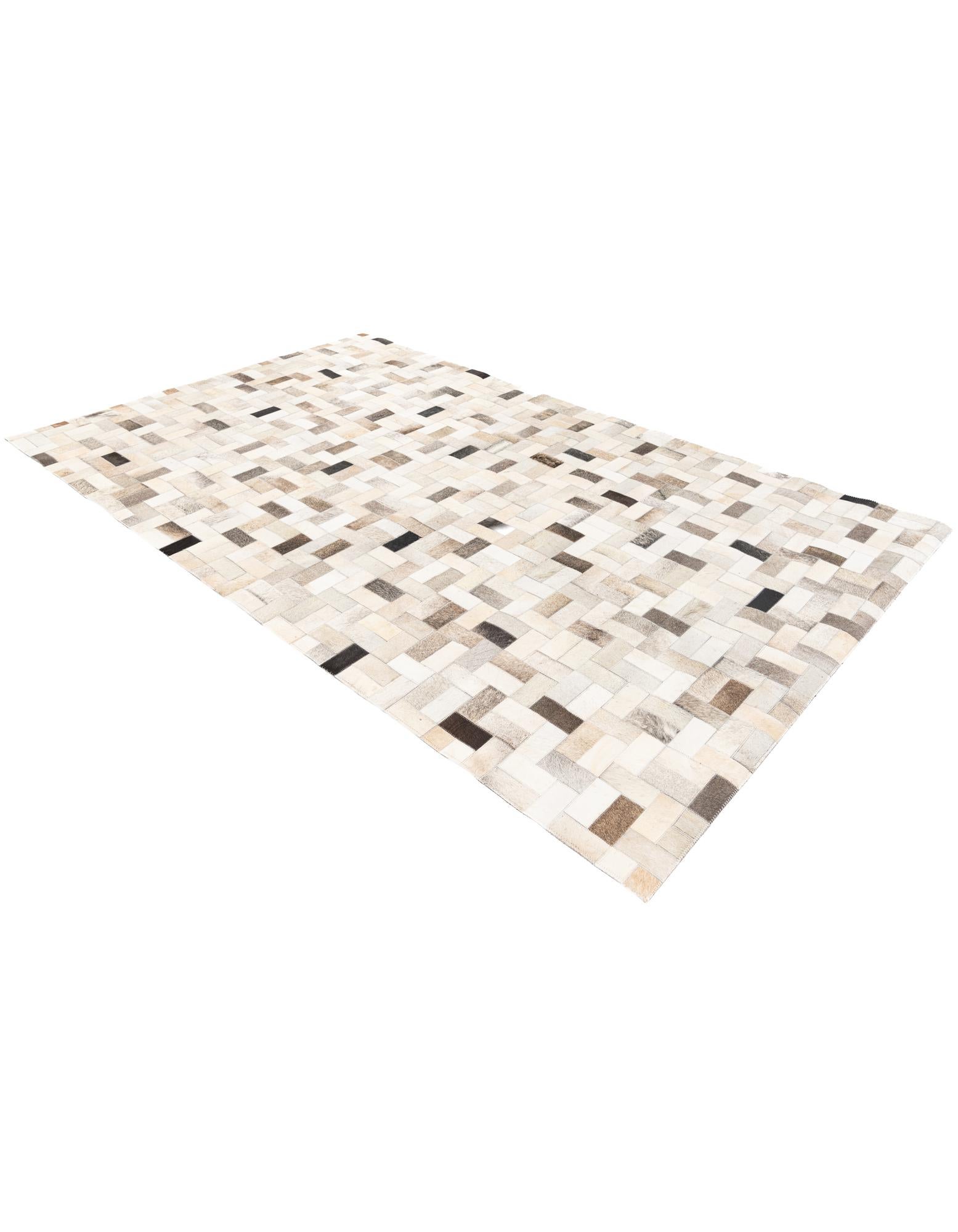 5' x 7' 11 Cowhide Stocks Rug