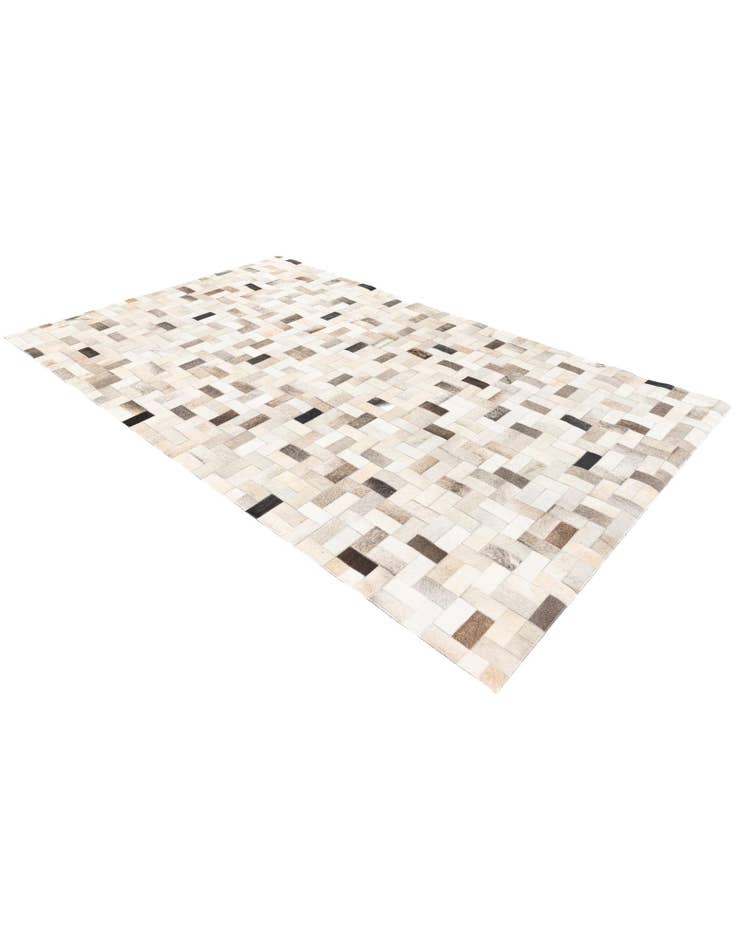 Detail image of 5' x 7' 11 Cowhide Stocks Rug