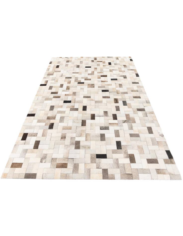 Detail image of 5' x 7' 11 Cowhide Stocks Rug