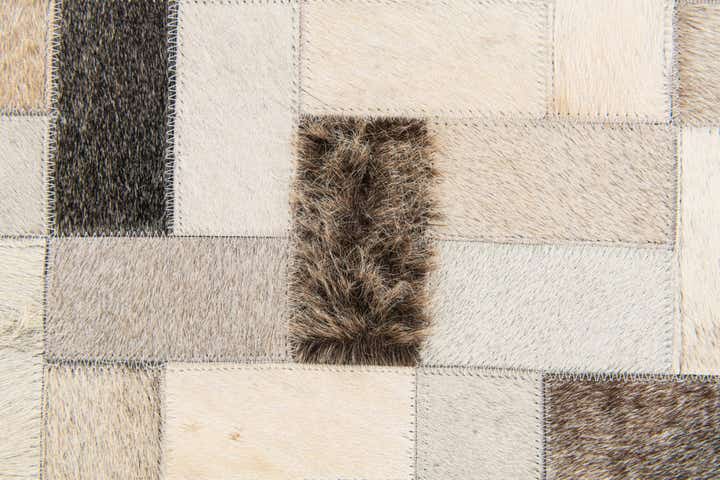 5' x 7' 11 Cowhide Stocks Rug