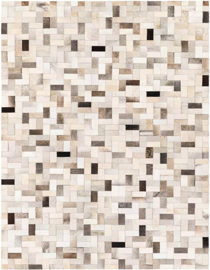 Detail image of 5' x 7' 11 Cowhide Stocks Rug