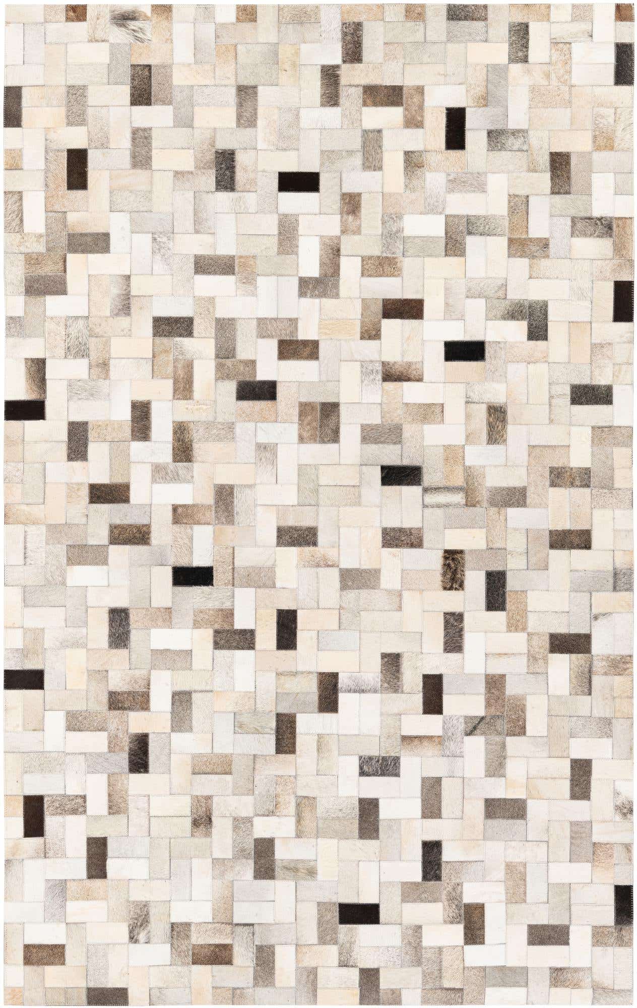 5' x 7' 11 Cowhide Stocks Rug