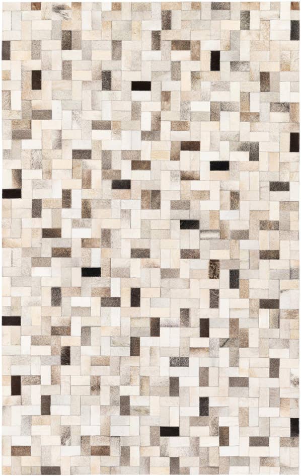 Detail image of 5' x 7' 11 Cowhide Stocks Rug