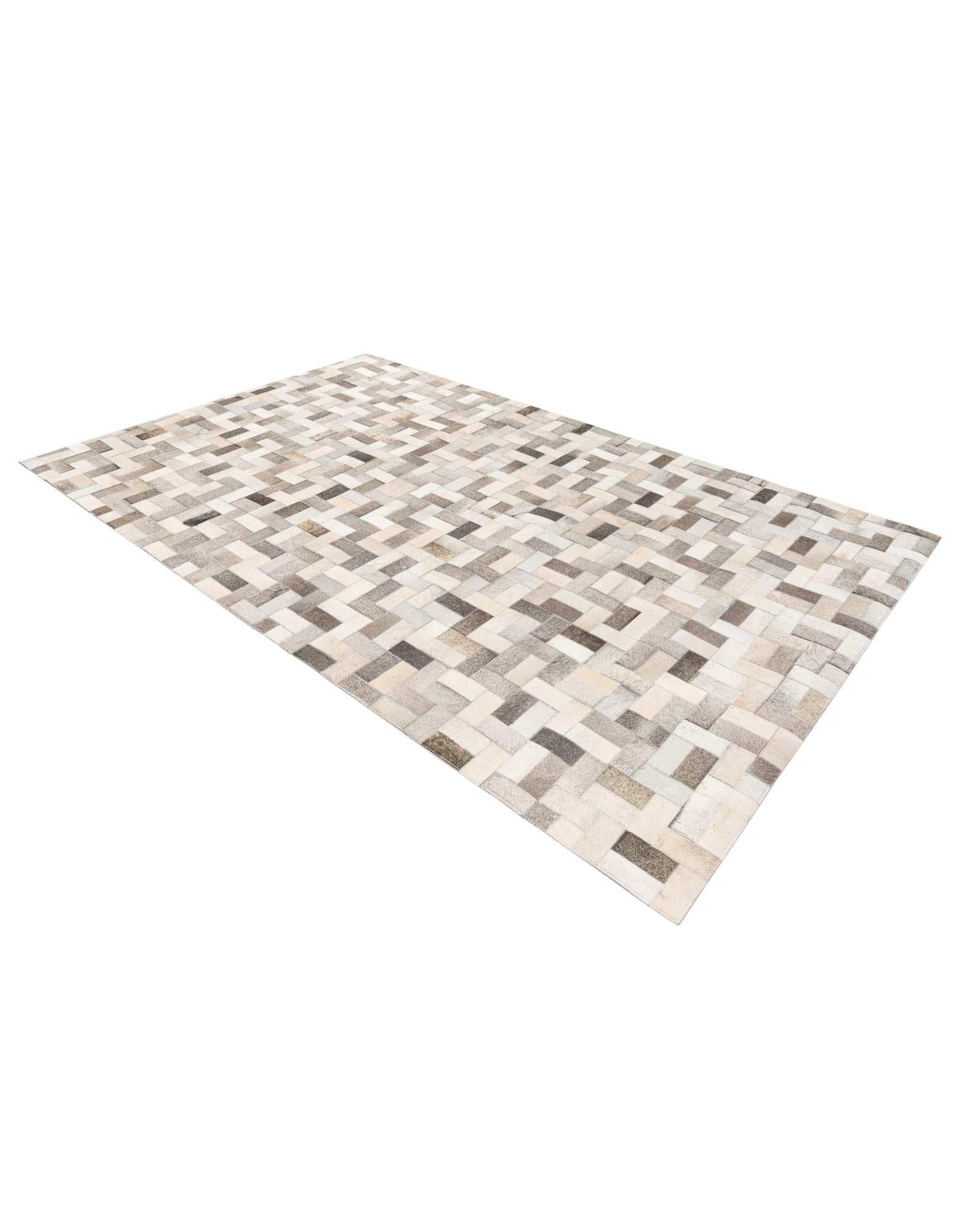 5' 1 x 8' Cowhide Stocks Rug