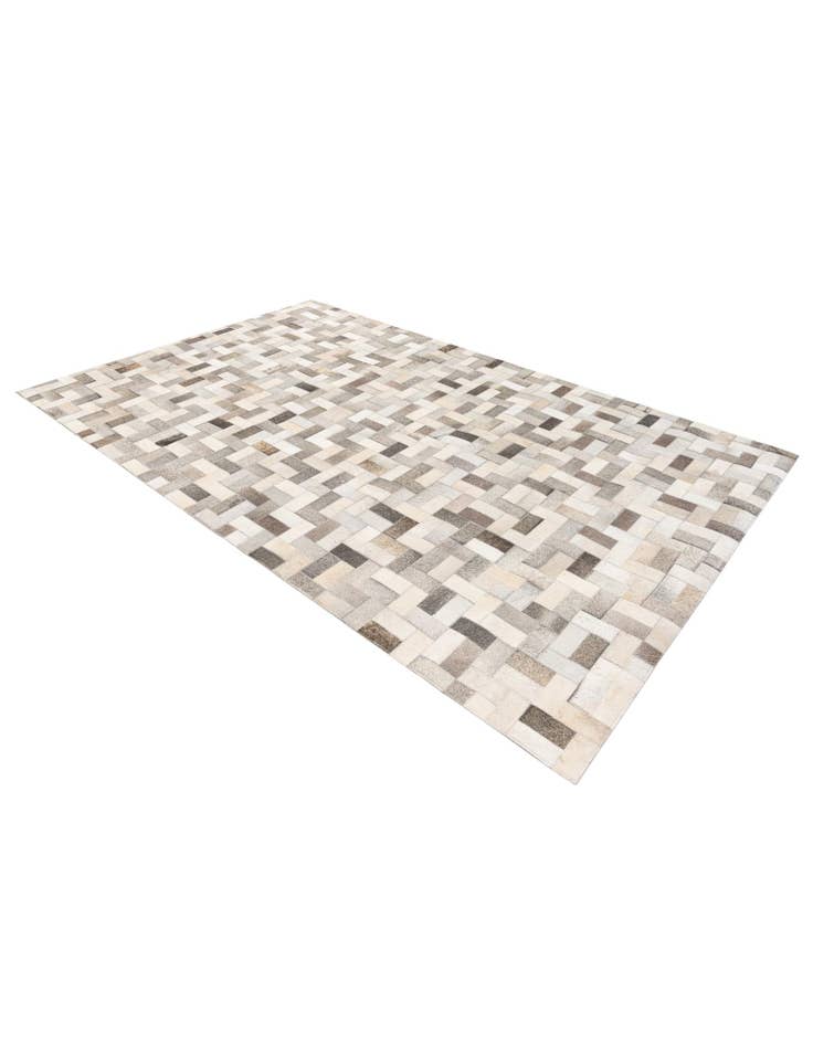 Detail image of 5' 1 x 8' Cowhide Stocks Rug