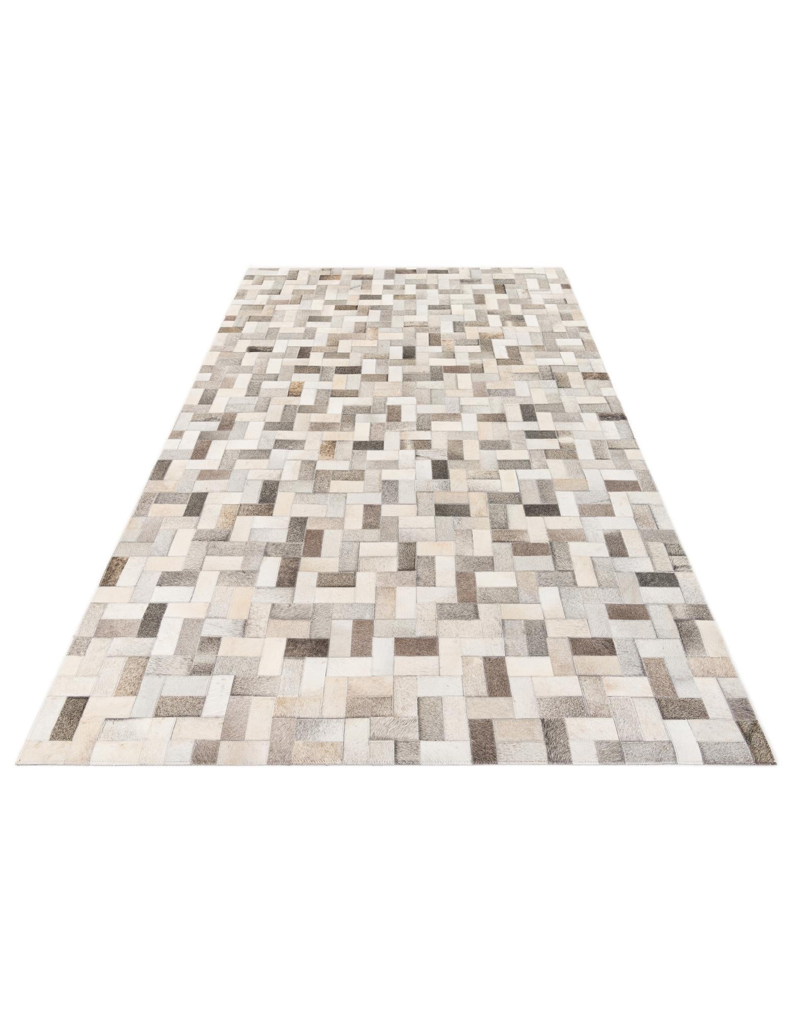 5' 1 x 8' Cowhide Stocks Rug