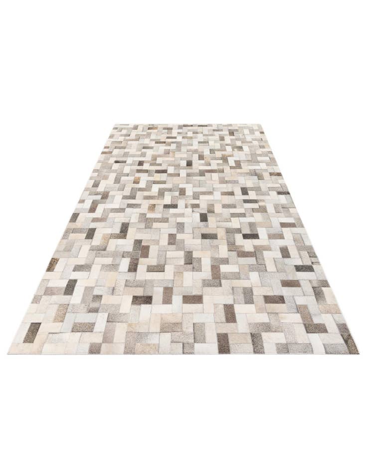 Detail image of 5' 1 x 8' Cowhide Stocks Rug