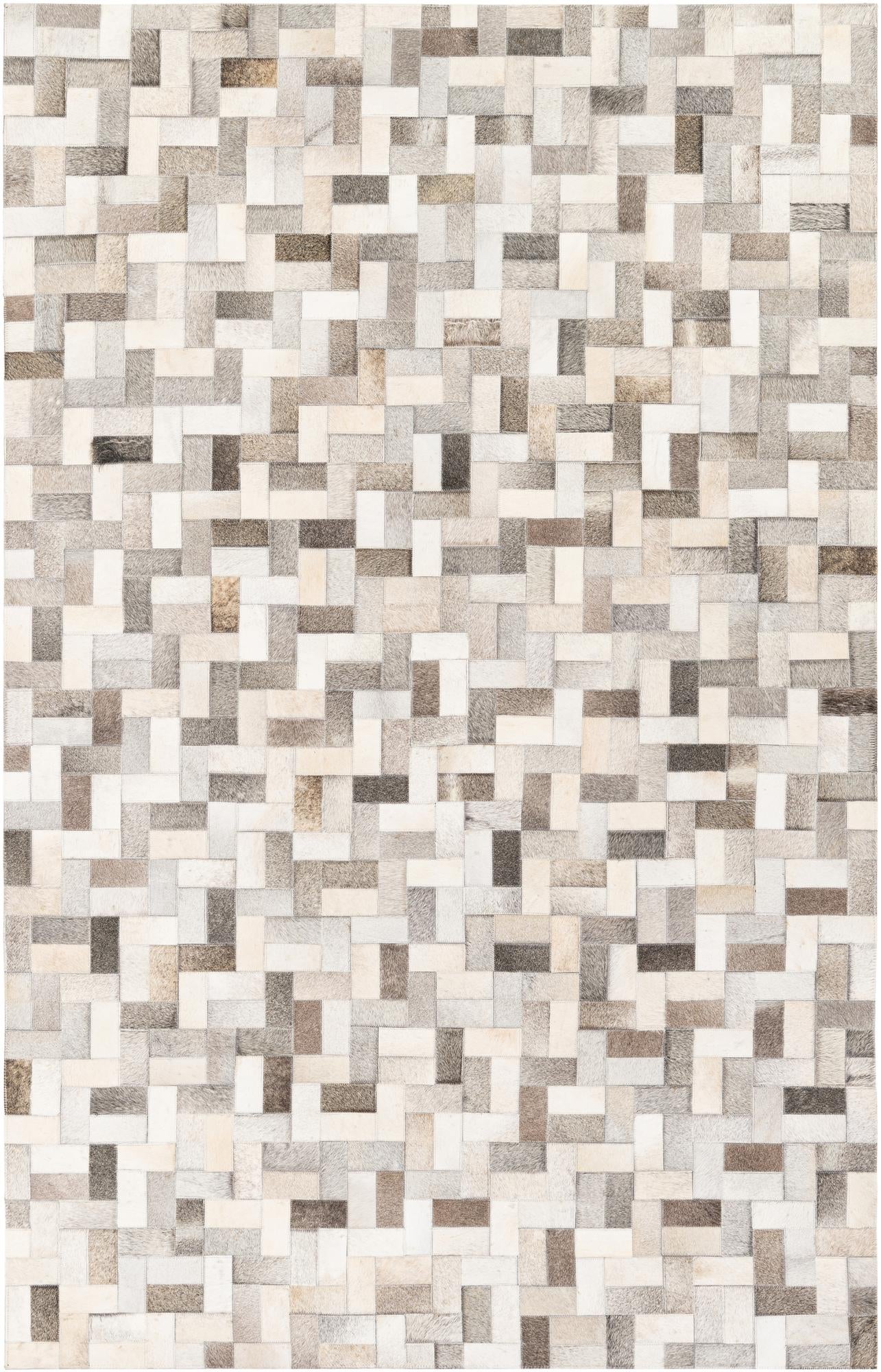 5' 1 x 8' Cowhide Stocks Rug