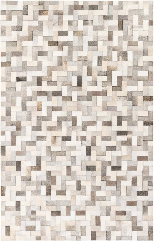 Detail image of 5' 1 x 8' Cowhide Stocks Rug
