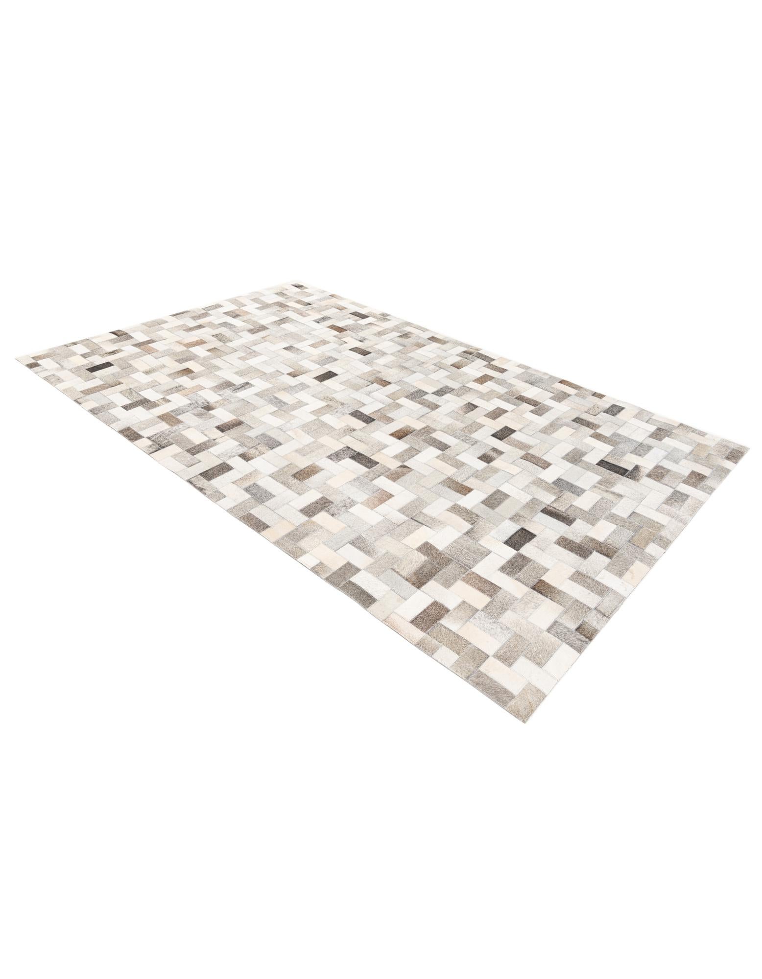 5' 1 x 8' Cowhide Stocks Rug