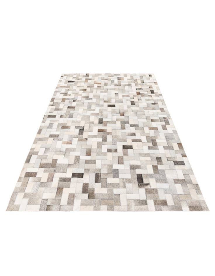 Detail image of 5' 1 x 8' Cowhide Stocks Rug