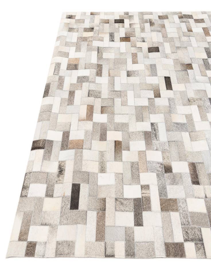 Detail image of 5' 1 x 8' Cowhide Stocks Rug