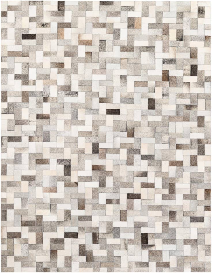 Detail image of 5' 1 x 8' Cowhide Stocks Rug