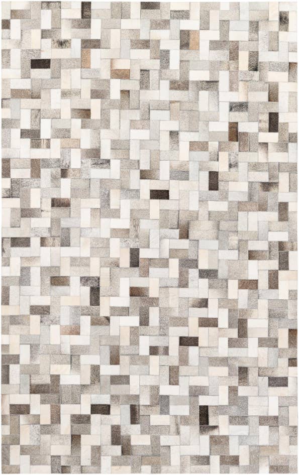 Detail image of 5' 1 x 8' Cowhide Stocks Rug