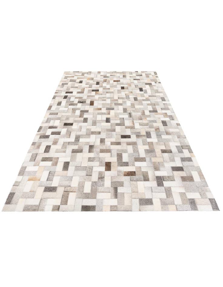 Detail image of 5' x 8' Cowhide Stocks Rug