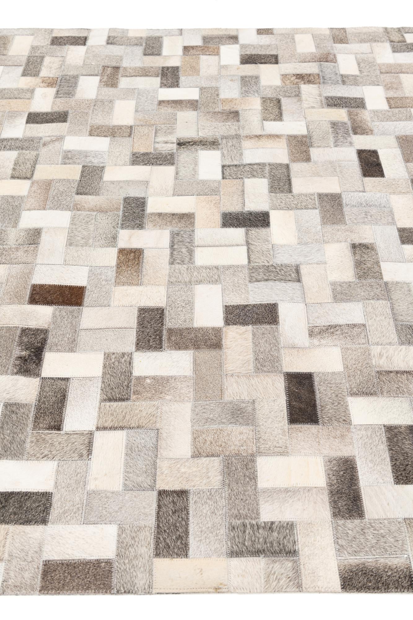 5' x 8' Cowhide Stocks Rug