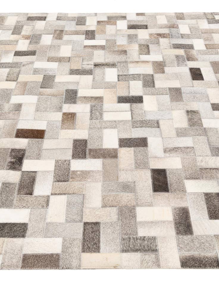 Detail image of 5' x 8' Cowhide Stocks Rug