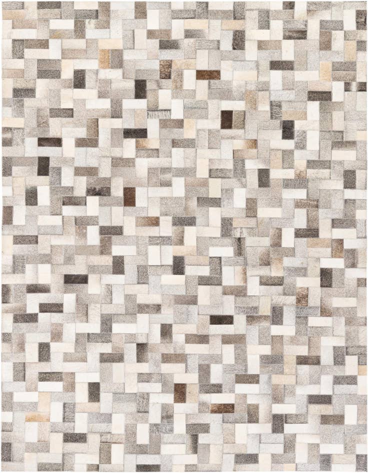 Detail image of 5' x 8' Cowhide Stocks Rug